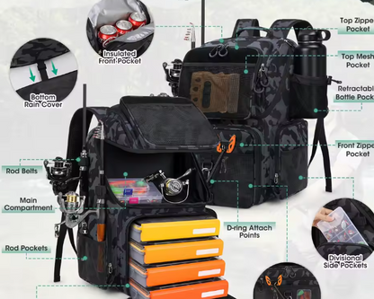 Mochila Para Pesca - Todo En Uno