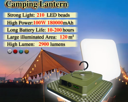 Lámpara LED portátil - Campamento con luz