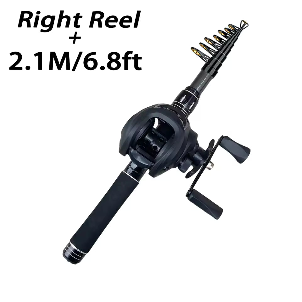 Caña de Pescar Profesional con Reel