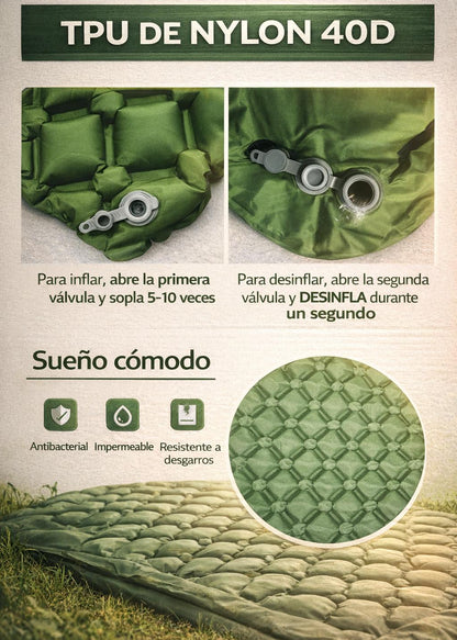 Cama inflable con bomba - Comodidad donde vayas